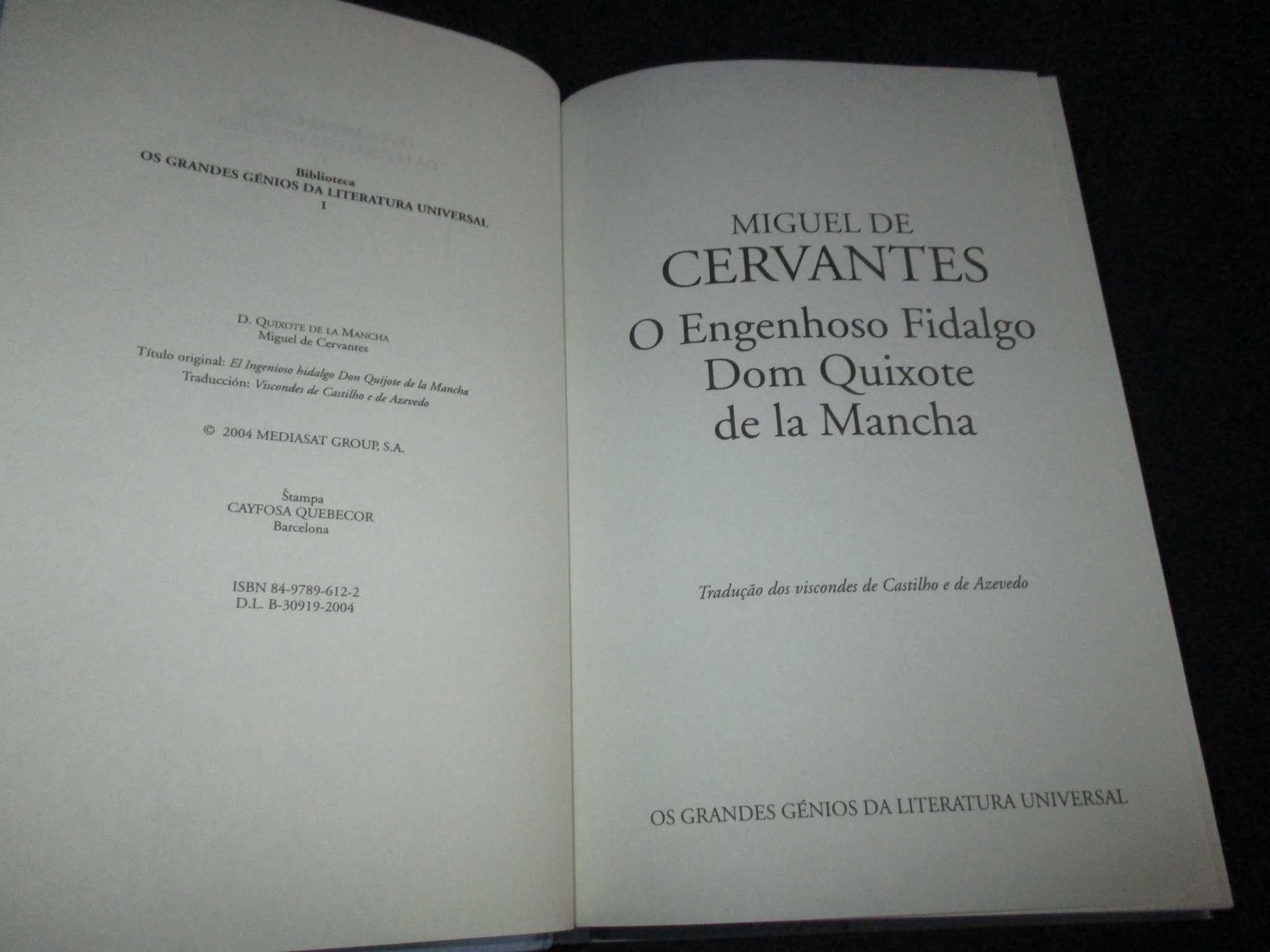 Livro D. Quixote de la Mancha Cervantes