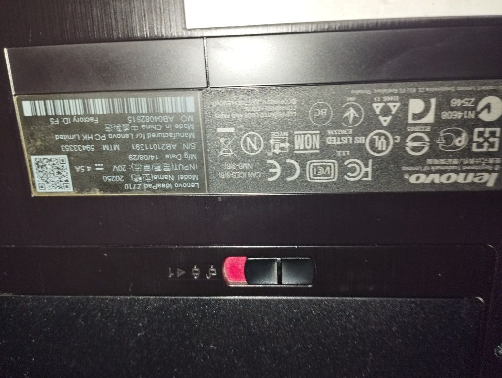 Laptop Lenovo IdeaPad Z710 ekran 17"