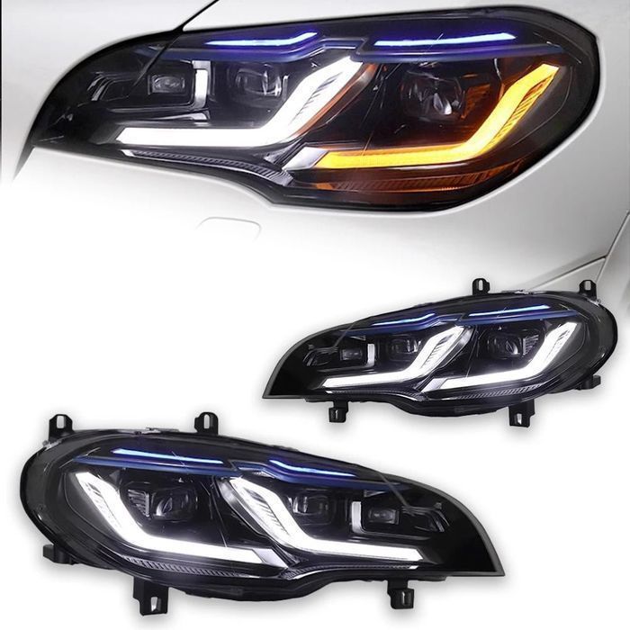Lampy przednie LED do BMW X5 E70 od 2007 - 2013 DRL HID