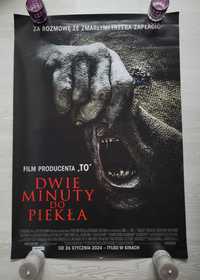 Plakat kinowy z filmy Dwie minuty do piekła horror Baghead Freya Allan