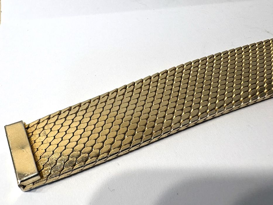 Fantastica larga bracelete vintage com plaqué de ouro 750 -contrastada