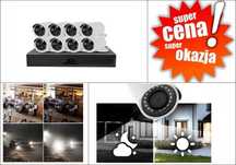 Zestaw 8 kamer do monitoringu