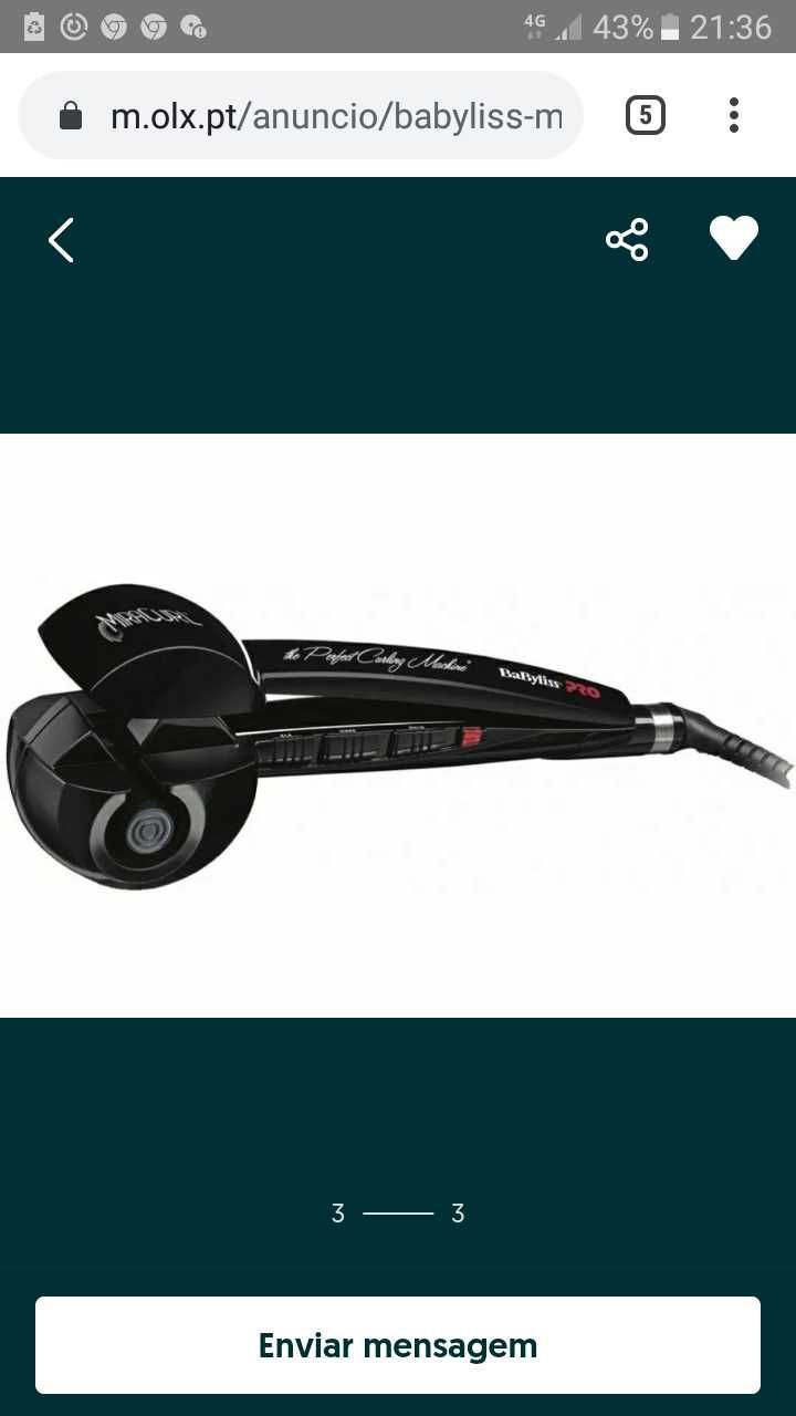 Modelador Babyliss pro Miracurl