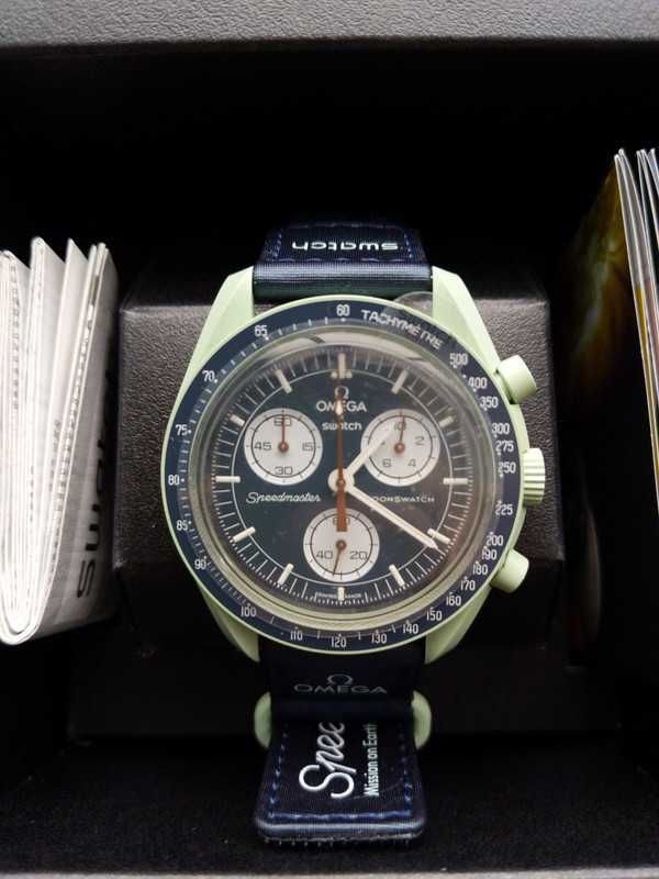 Omega x Swatch Earth Mission SO33G100 - Bezpieczny Materiał