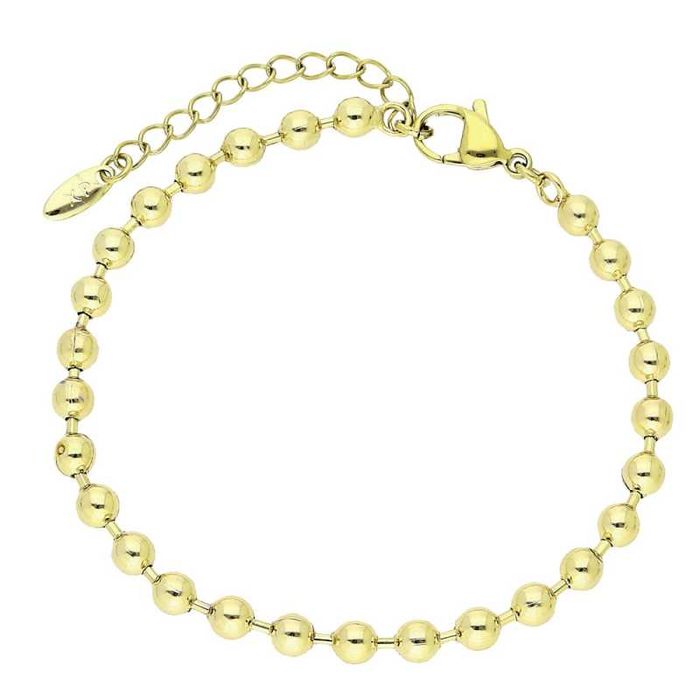 Bransoletka złota stal chirurgiczna KULKI KULECZKI 14k BX2