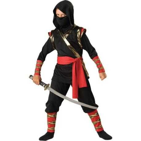 Strój Ninja Wojownik rozmiar 122/128