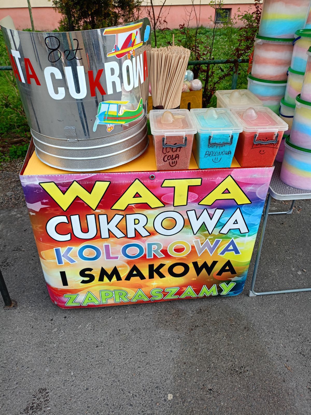 Wata cukrowa kolorowa I smakowa