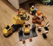 LEGO Duplo budowa drogi koparka walec wywrotka ludziki