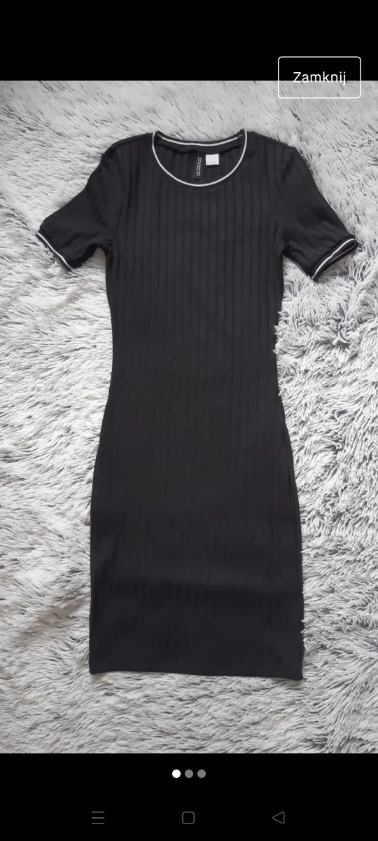 Czarna sukienka rozmiar XS, H&M, mała czarna