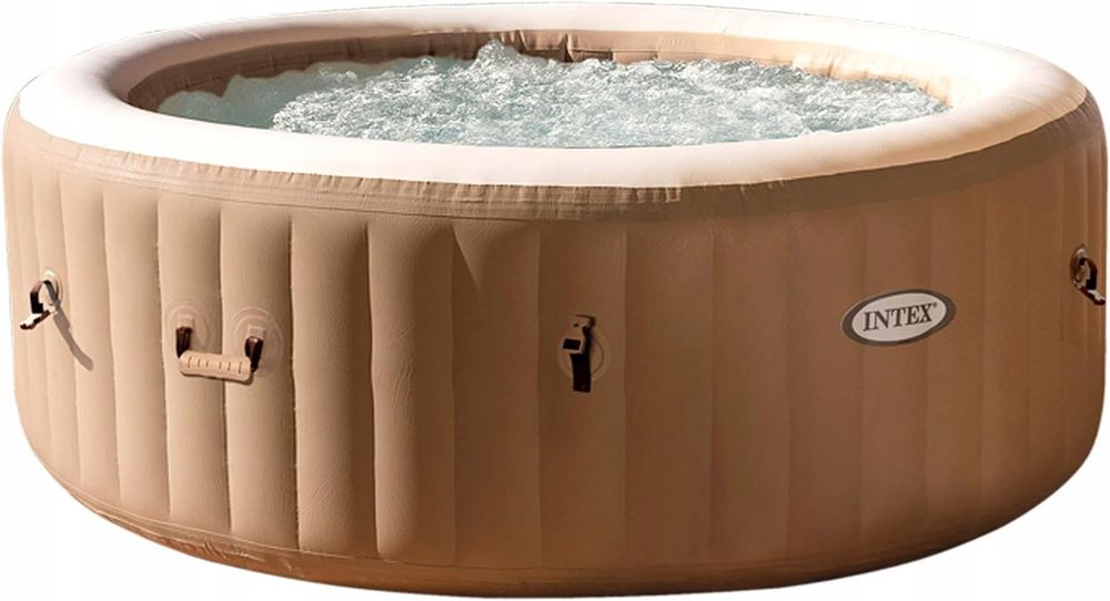 Basen Z Hydromasażem Nadmuchiwany Okrągły Intex Pure Spa Sahara 6 os.