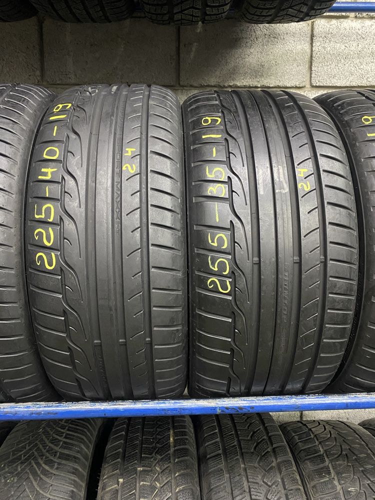 Різноширокі шини 225/40R19 i 255/35R19 DUNLOP