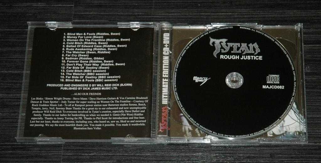 TYTAN - Rough Justice. 2006 Majestic. CD+DVD. NWOBHM. Iron Maiden.