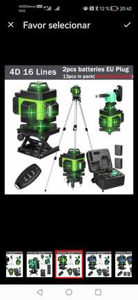 Nivel Lazer linhas verdes 16 linhas