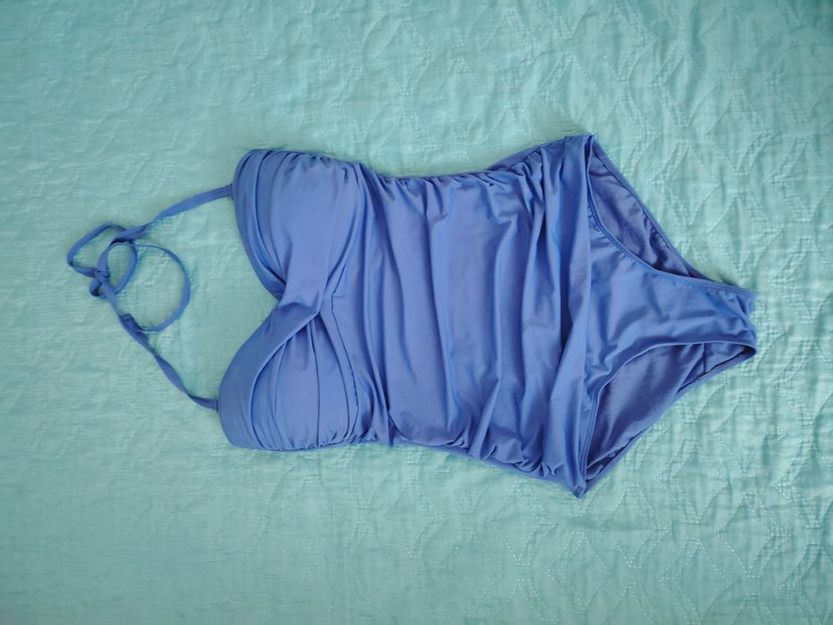 Купальник сдельный яркий синий с чашечками  46-48р M-L