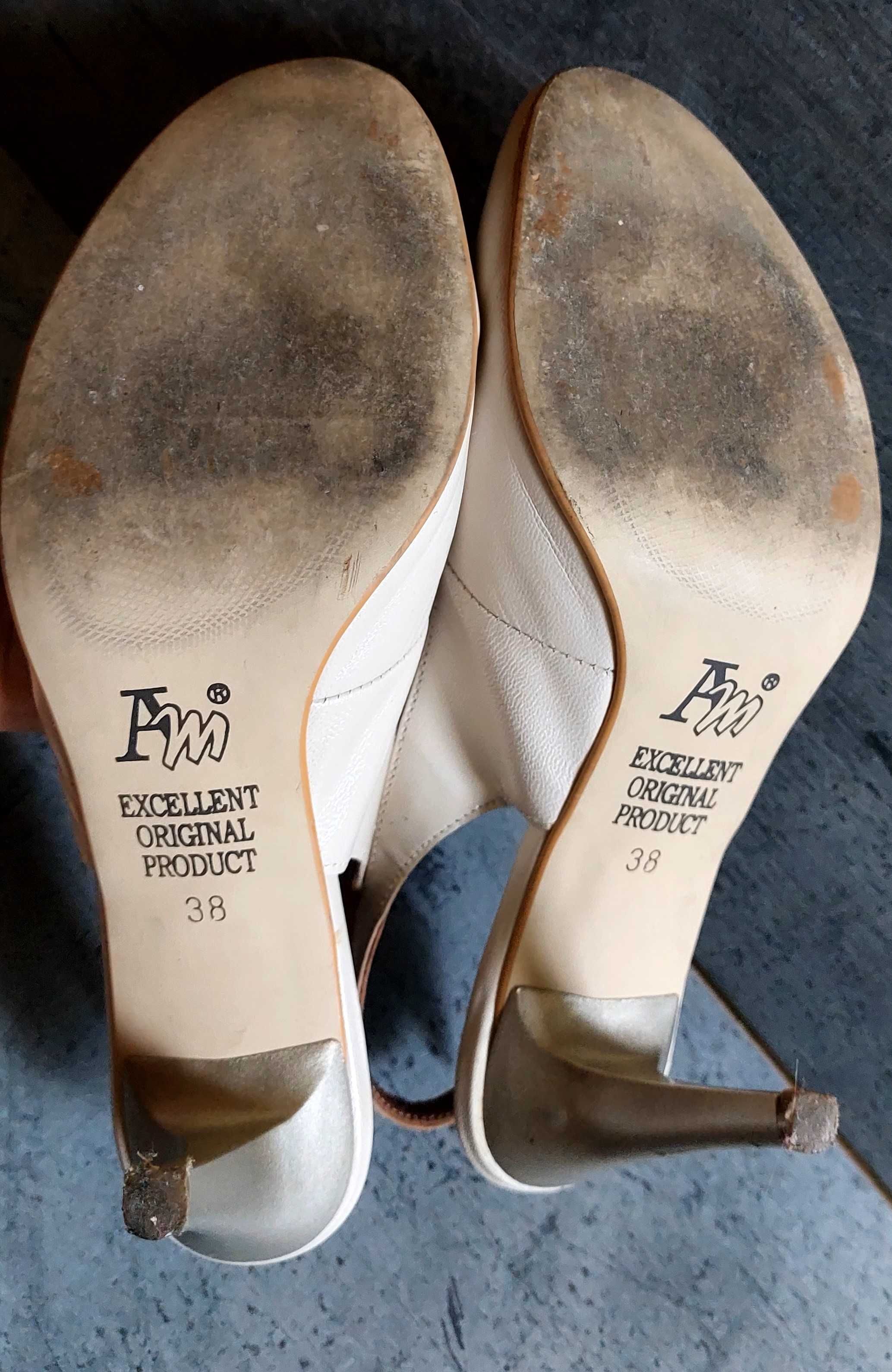 PROMO-> Czółenka Intershoe Collection 38_skóra naturalna_beż_do biura