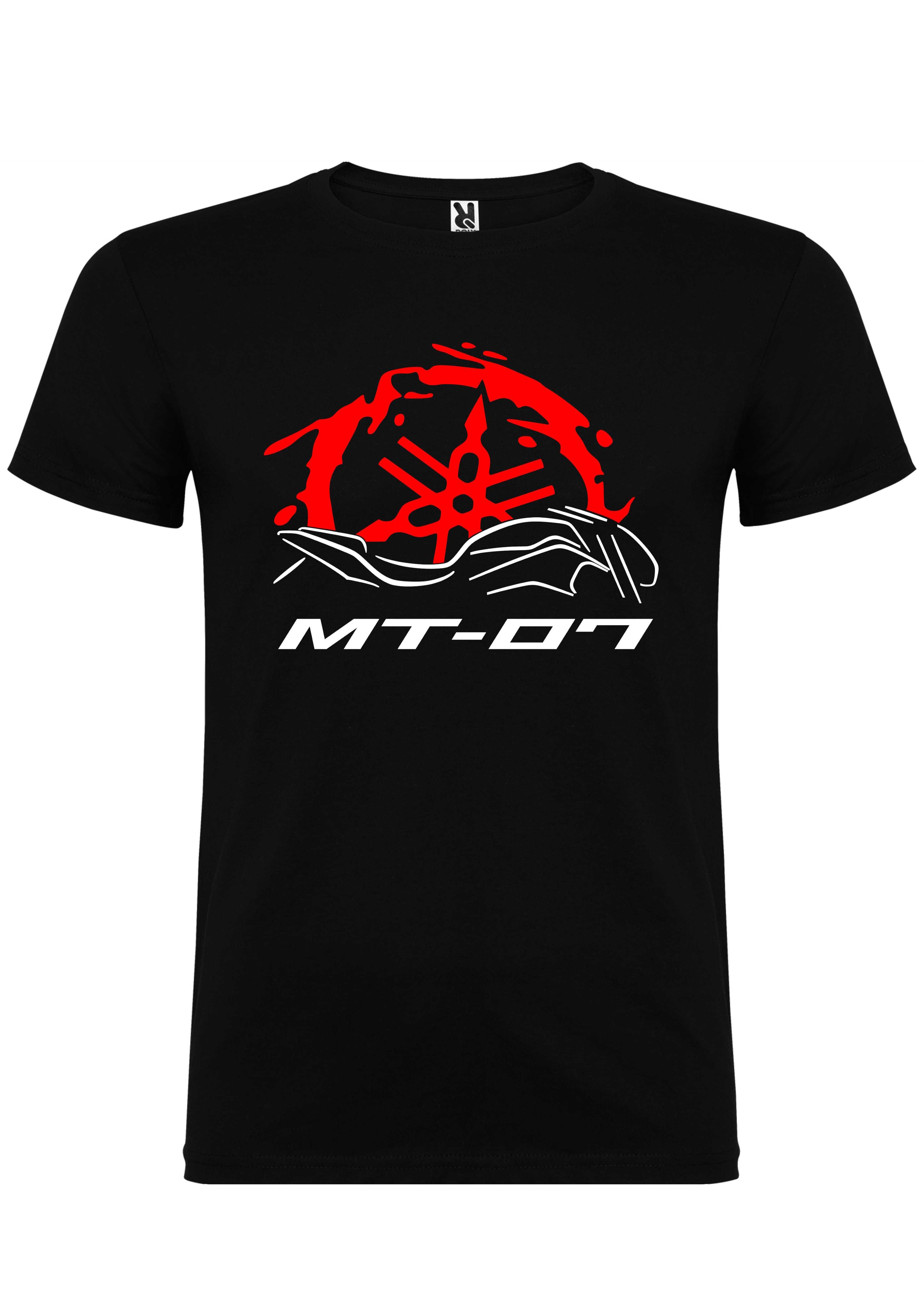 T-shirt Yamaha MT-07 moto perfil + logo