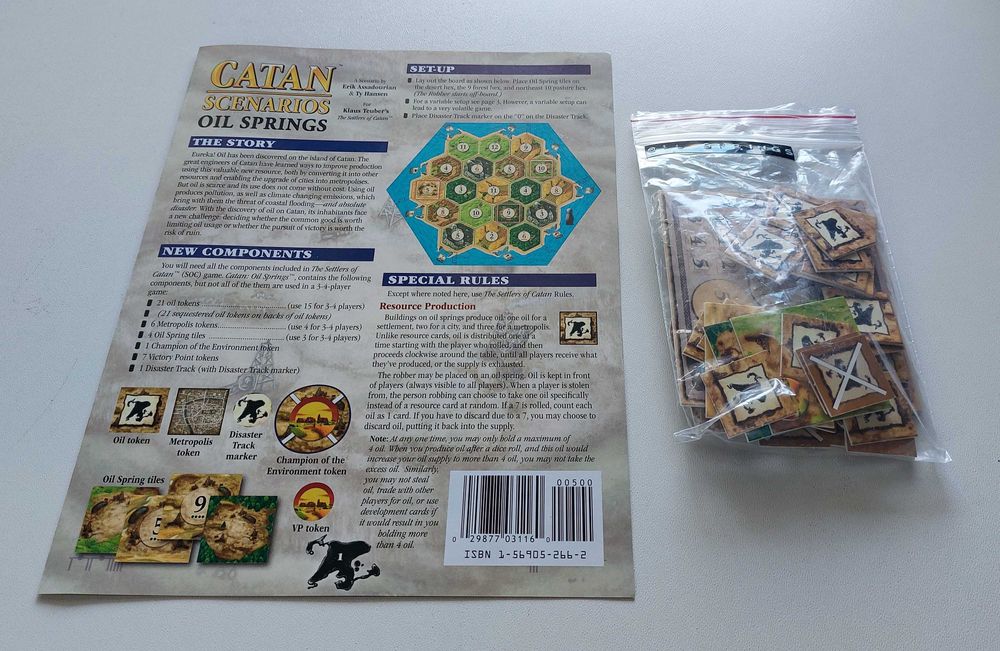 Osadnicy z Catanu - scenariusz Oil Springs