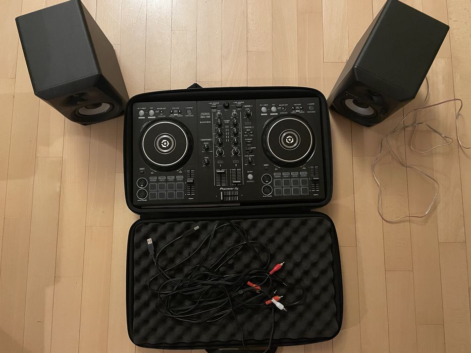 Zestaw DJ: Monitory Pioneer DM-40BT + kontroler DDJ-400