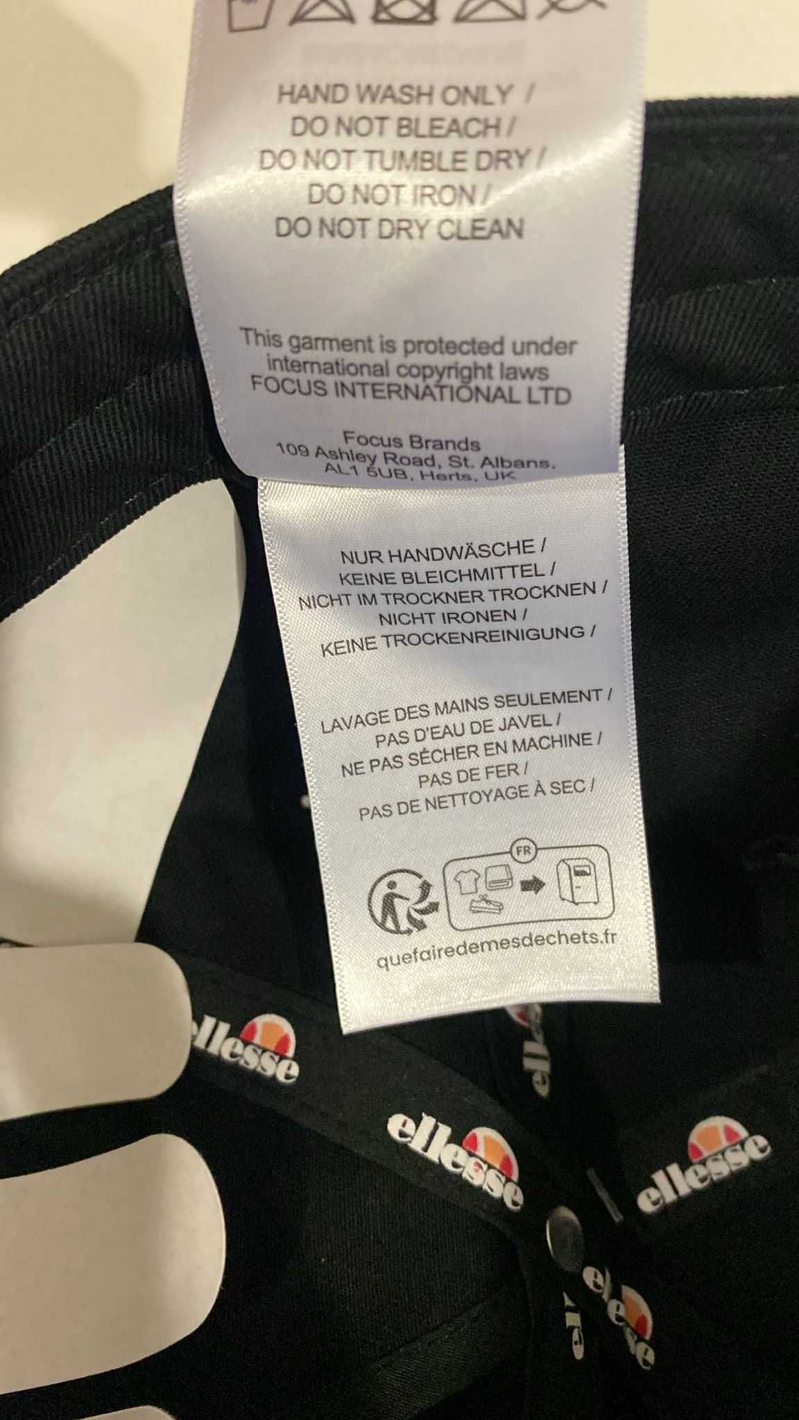 Boné Ellesse Nectar Cor Preto Único