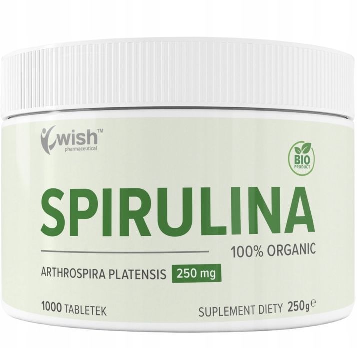 Spirulina 1000 250 mg Wish Спіруліна Хлорелла Спирулина