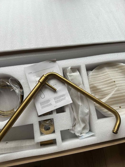 Omnires kolumna prysznicowa Y1244MGLB zloty szczotkowany