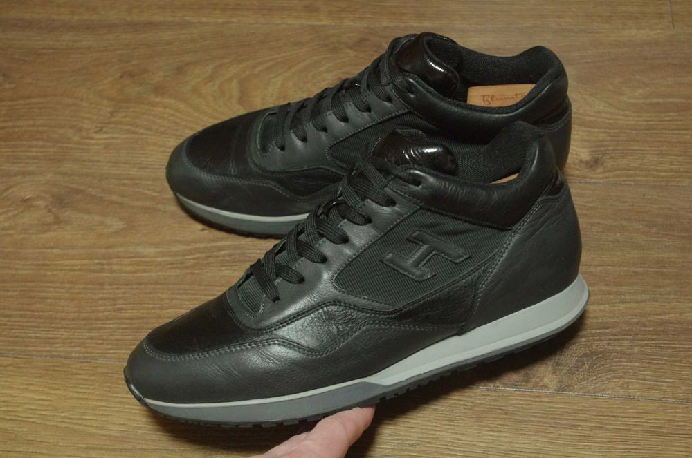 Черевики Hogan leather black made Italy оригінал 43 розм стан чудовий