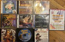 CD/DVD (12 шт): english, autocad, горыныч etc