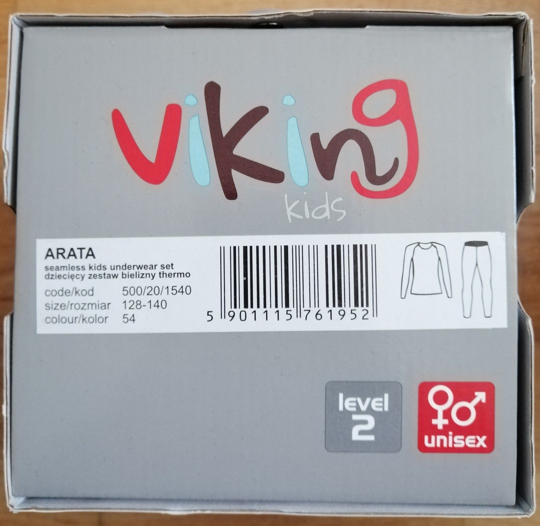 Nowa bielizna termoaktywna Viking Kids ARATA Level 2 128 - 140.
