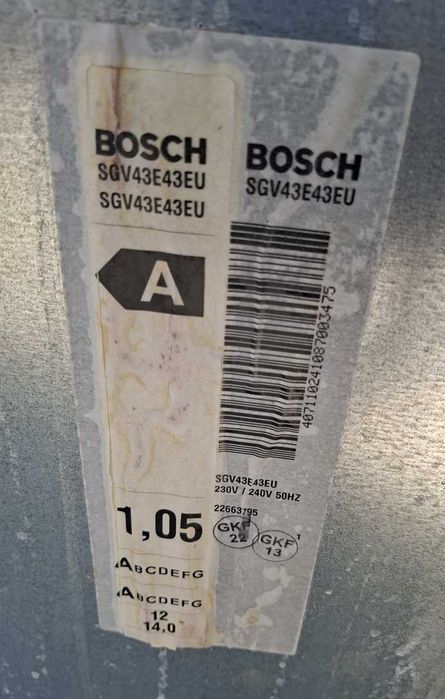 Maquina Lava Loiça Bosch SGV43E43EU de encastrar para reparar