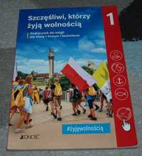 podręcznik religia Szczęśliwi, którzy żyją wolnością kl.1, bdb