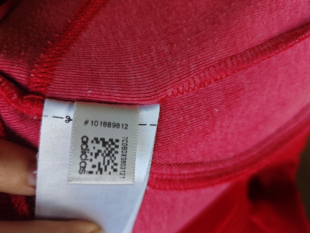 Bluza ja zamek Adidas 36 czerwona damska