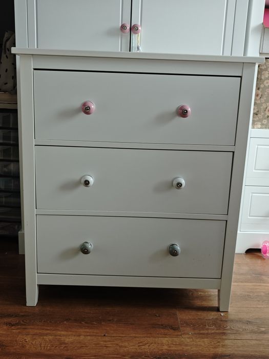 Komoda biała Jysk jak Hemnes 3 szuflady