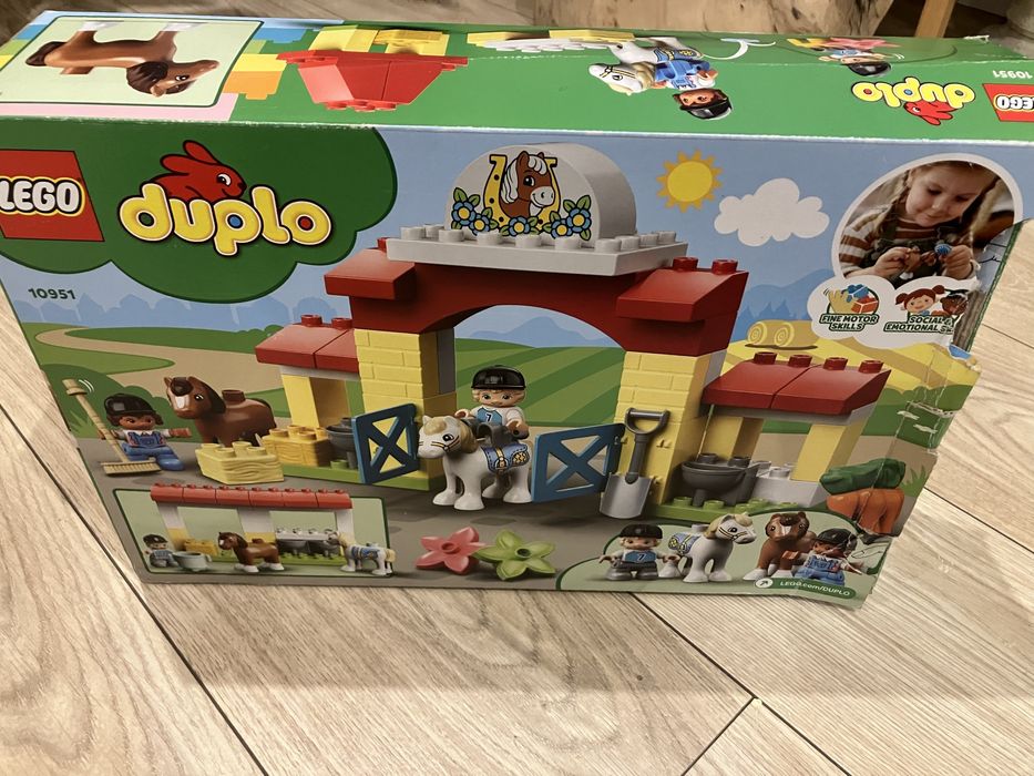 Klocki lego duplo stadnina konie 2+ 10951 farma wioska ranczo