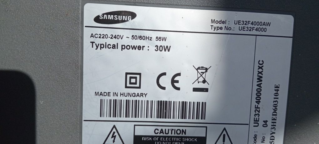 TV Samsung para peças