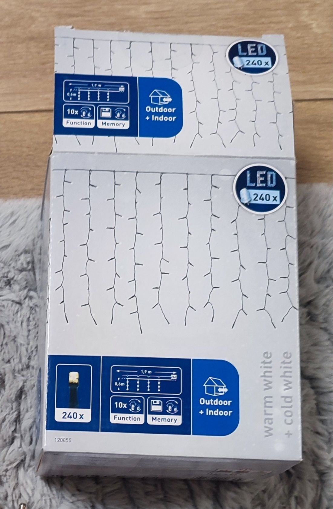 Kurtyna LED /lampki ,10 funkcji, girlanda, oświetlenie okno, świąteczn
