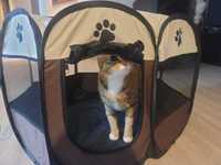 Классный манеж домик палатка для улицы и дома для кота собаки животных