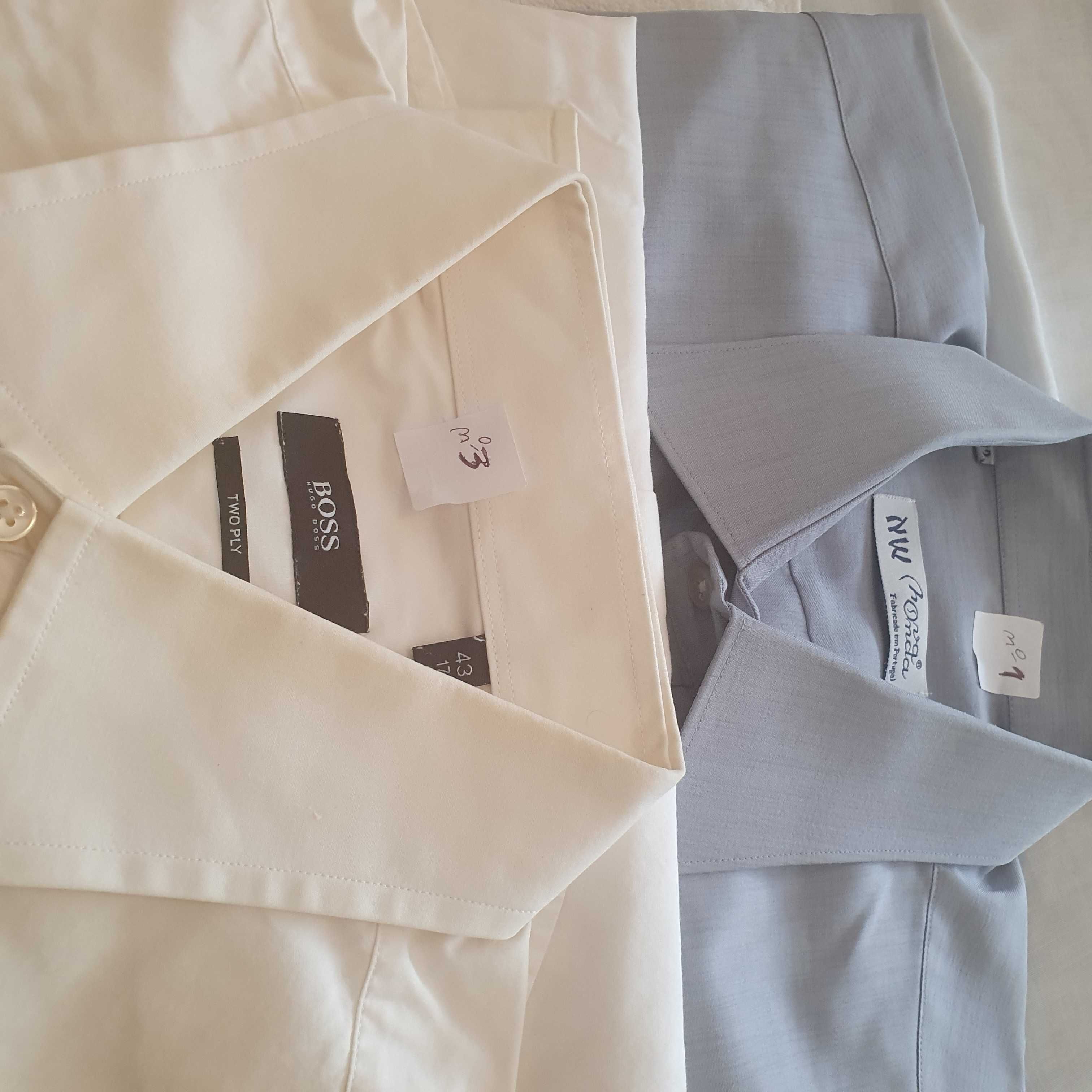 Camisas manga comprida e curta de homem