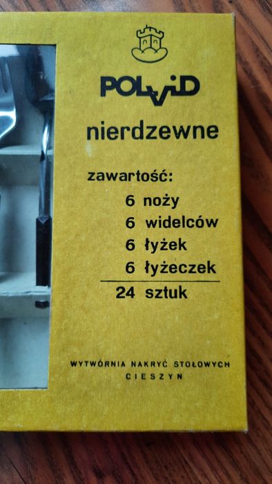 Sztućce nierdzewne Prl Polvid kolekcjonerskie