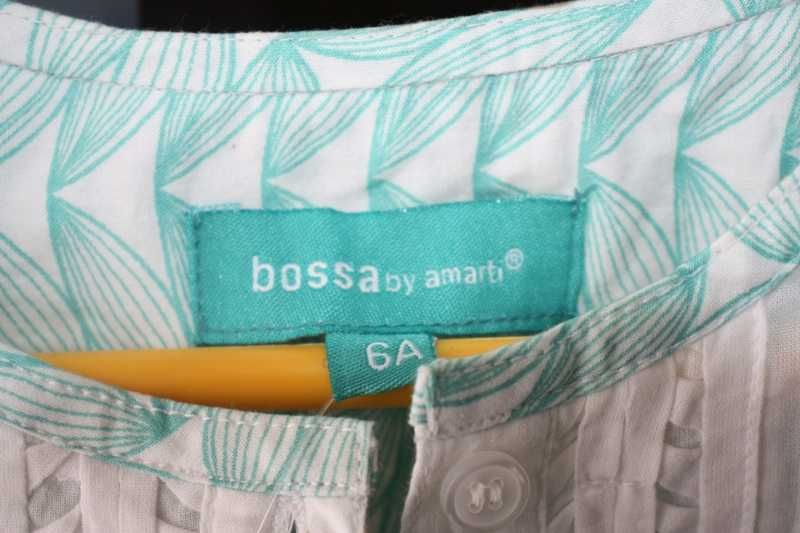 Blusa verde água e branca nova c etiqueta BOSSA BY Amarti tamanho 6 A