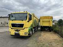 MAN TGX 26.440 zestaw z przyczepą wywrotka trójstronna