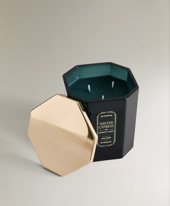 (550 G) Vela Aromática WINTER CYPRESS Zara Home NOVO