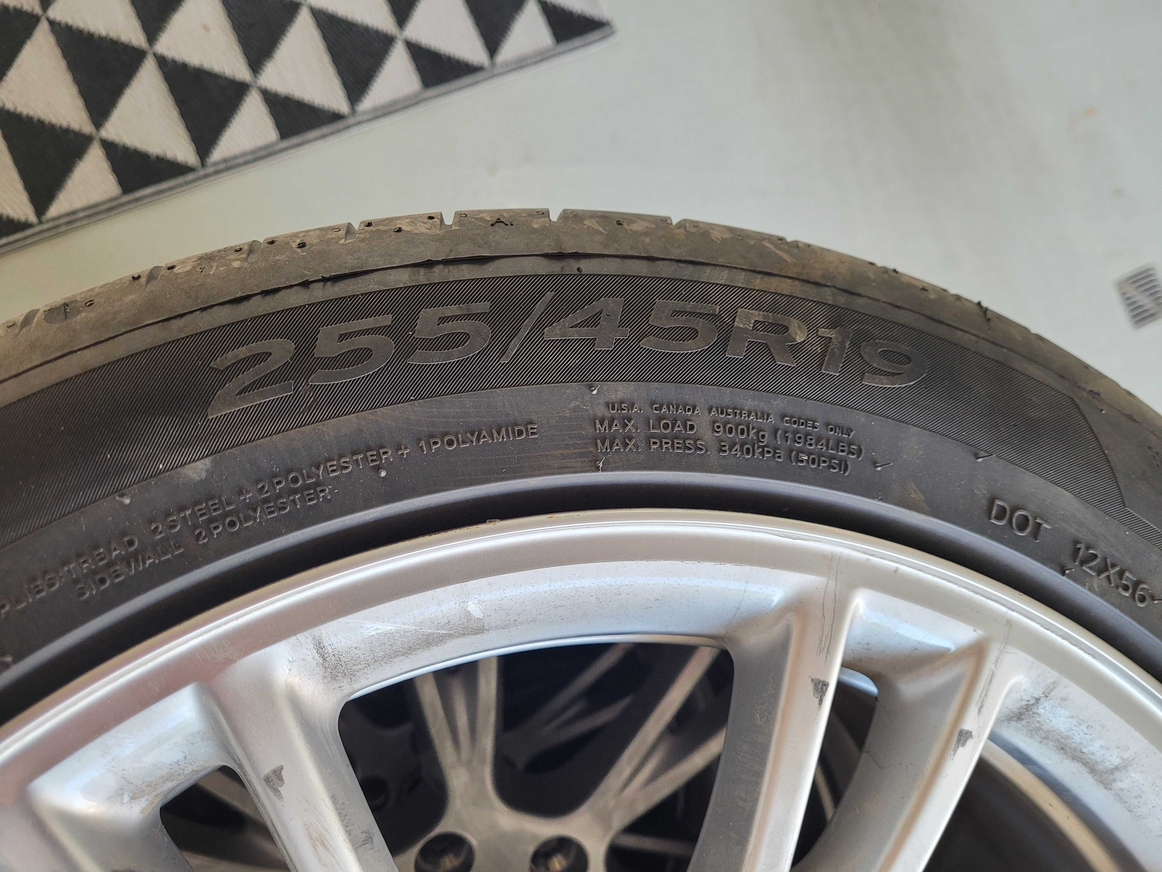 4x 255/45 r19 Hankook Ventus S1 evo3 EV DOT 5123