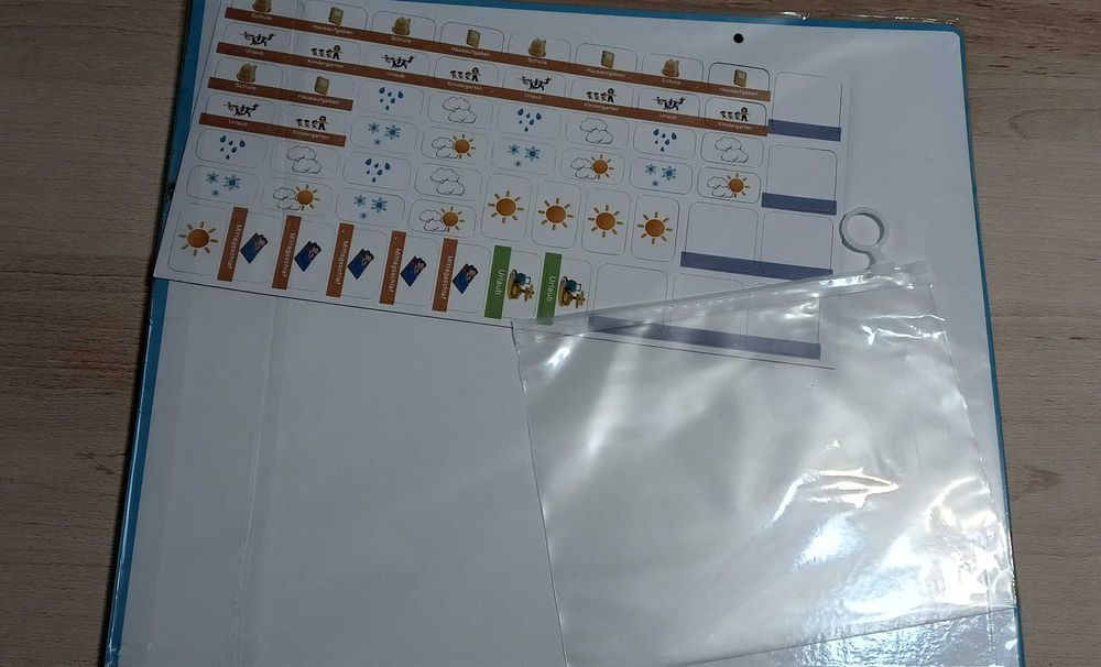 Planer kalendarz tygodniowy magnetyczny Tablica magnetyczna Montessori