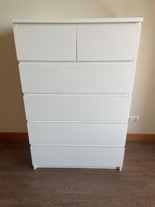 Comoda Ikea Malm 6 gavetas - Como Nova