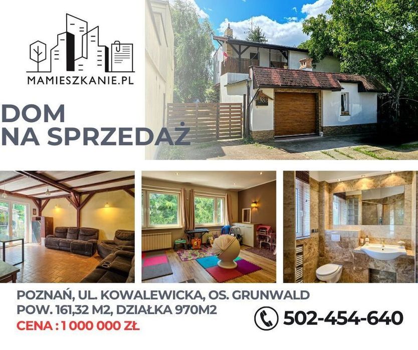 Duży dom z ogrodem i garażem – Poznań Grunwald