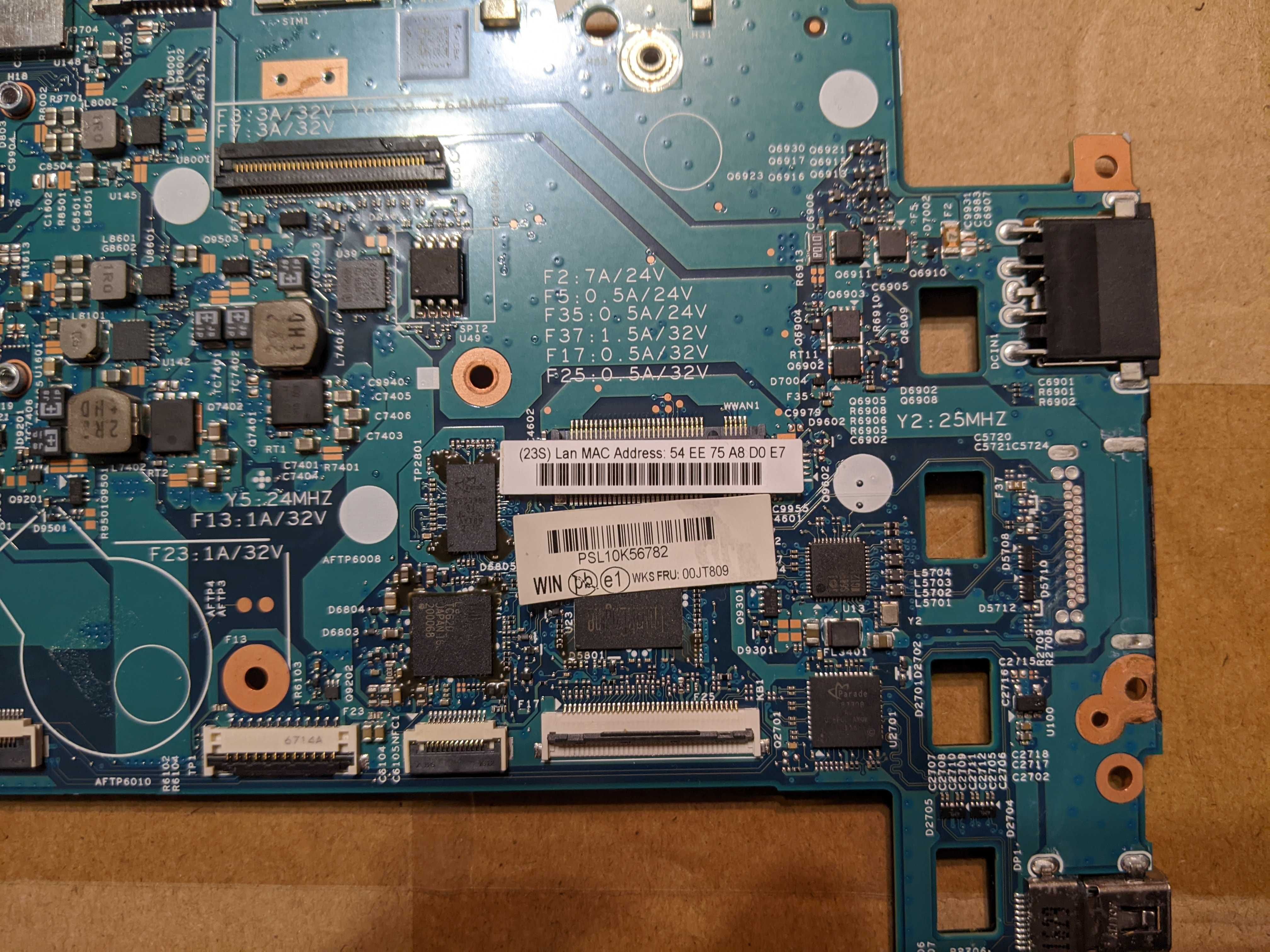 Материнська плата від ThinkPad 14” X1 Yoga 1st Gen i5-6300U/8GB