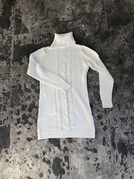 sweter damski tunika ecru r s