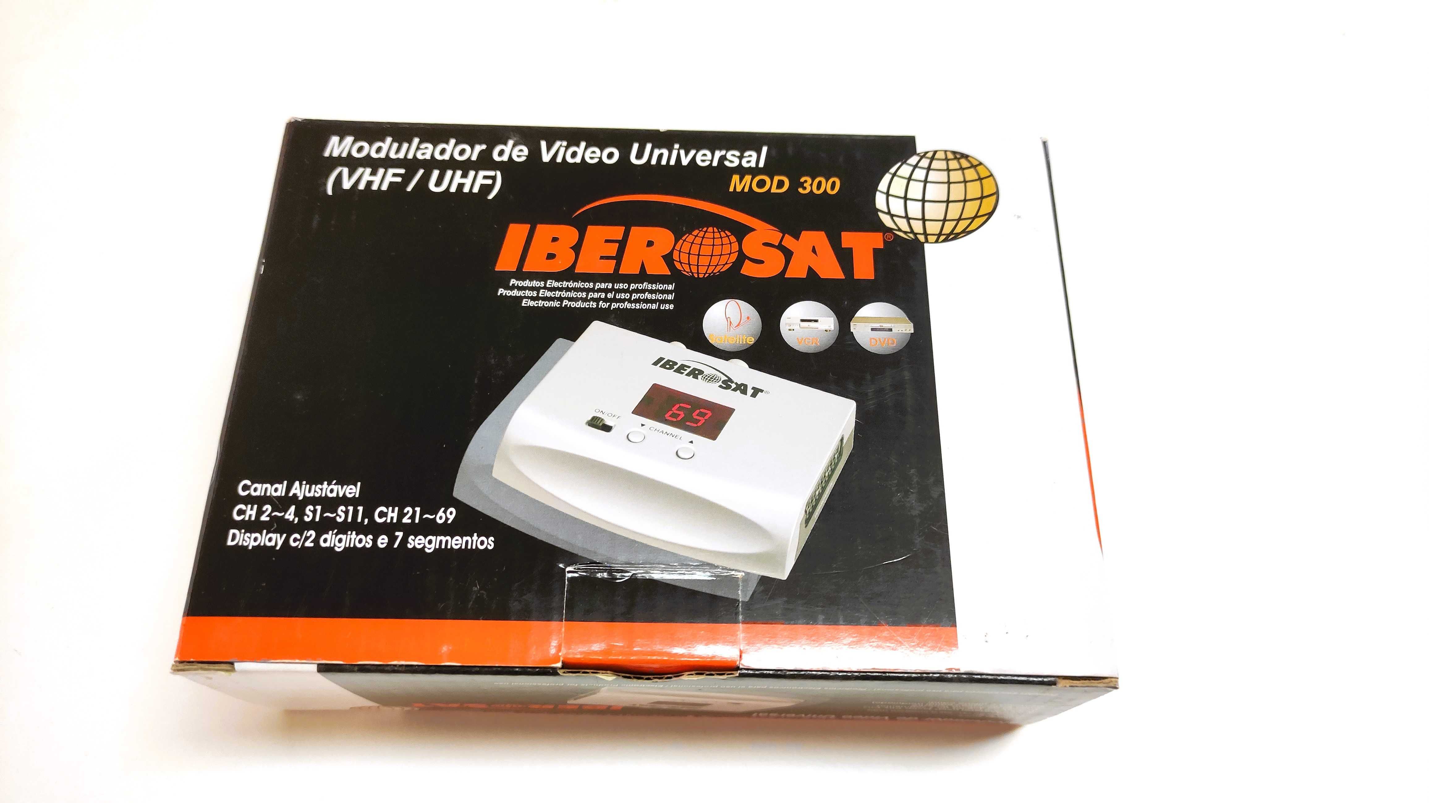 Modulador VHF-UHF MOD300 IBEROSAT C/ Novo C/ Extras