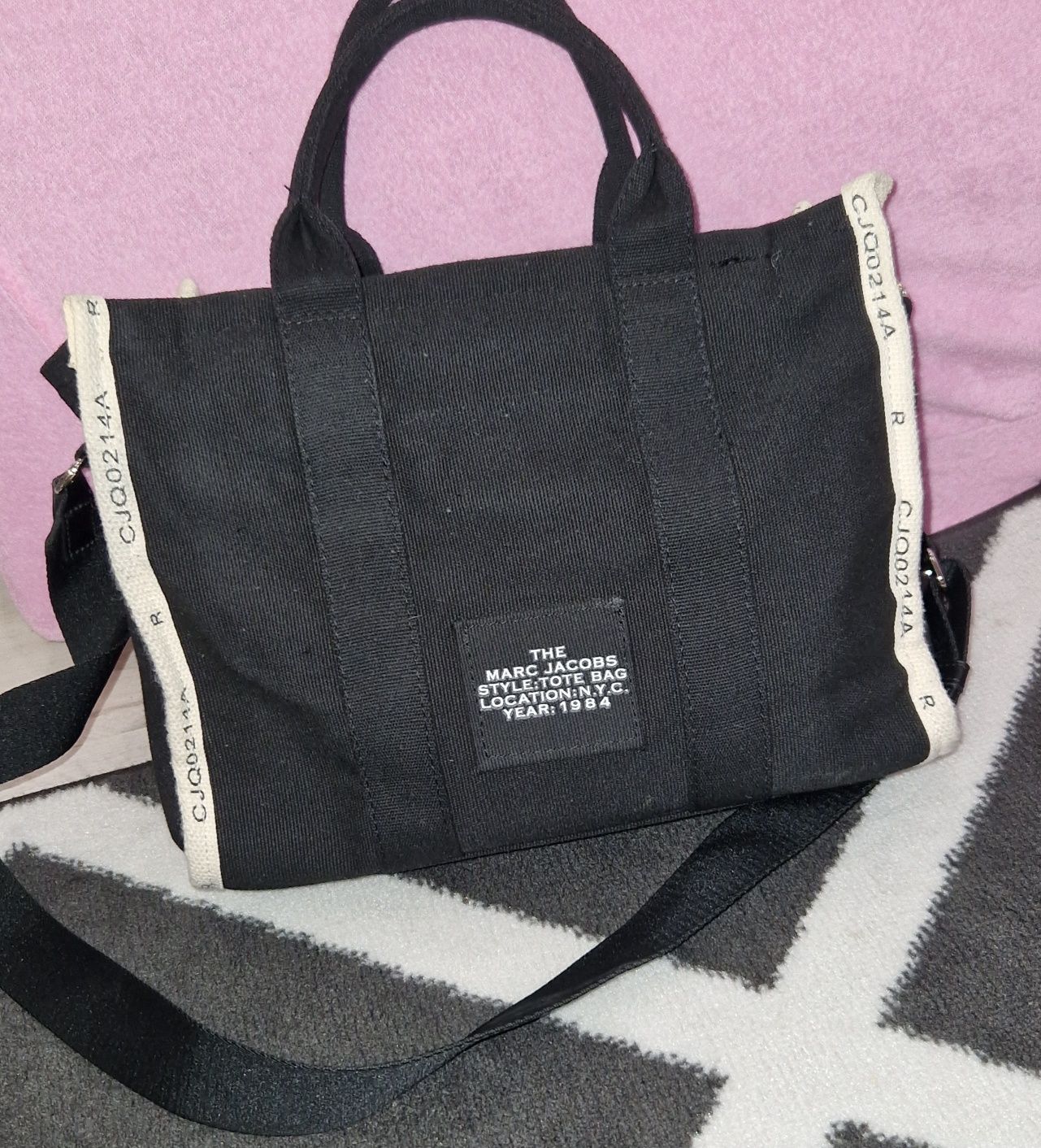 Marc Jacobs the medium tote bag torebka czarna