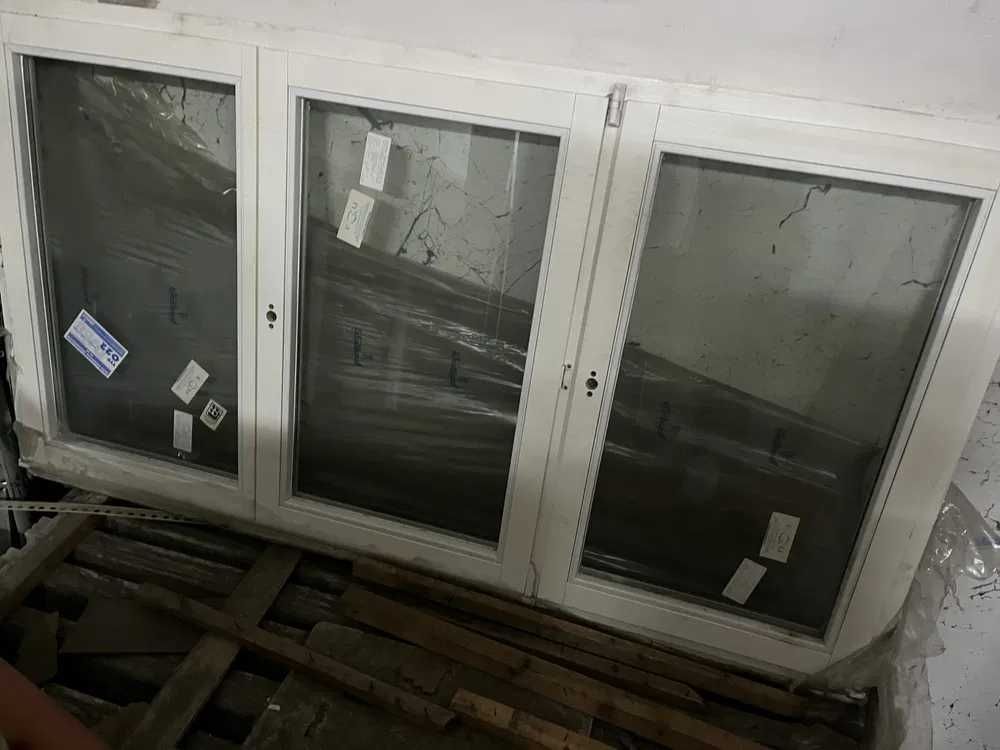 Okno drewniane białe 2080mm x 1450mm